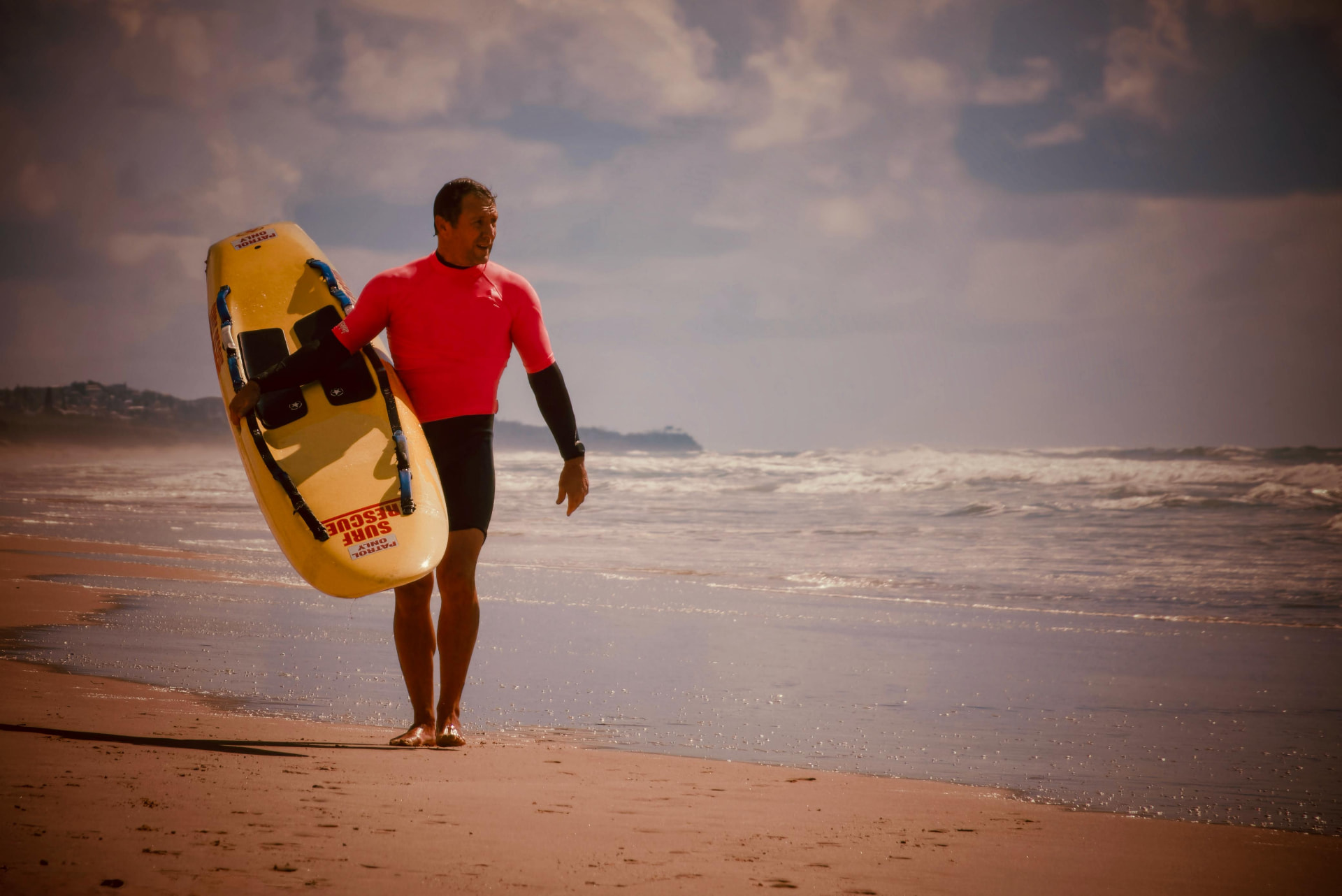 Carlyle Jenkins training with Peregian Beach Surf Club